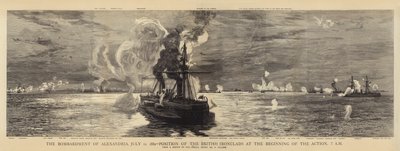 El Bombardeo de Alejandría, 11 de julio de 1882, Posición de los Acorazados Británicos al Comienzo de la Acción, 7 AM de William Lionel Wyllie